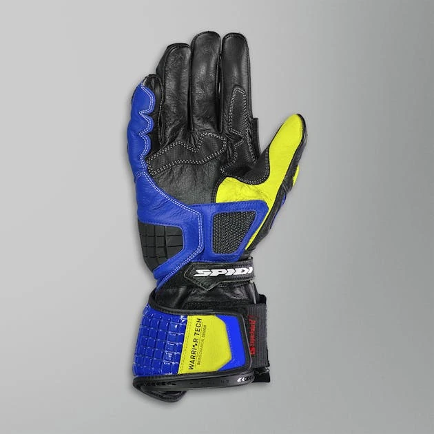 Guanti SPIDI Carbo Track Evo Blu-Giallo 3 Guanti SPIDI Carbo Track Evo Blu-Giallo - immagine 3