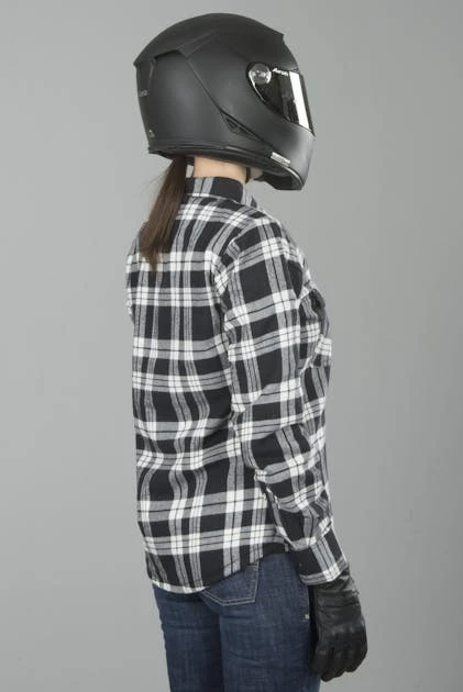 Camicia Donna Course Rinforzata In Aramide Nero-Bianco 7 Camicia Donna Course Rinforzata In Aramide Nero-Bianco - immagine 7