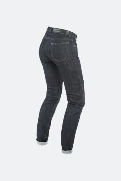 Jeans Moto Donna Dainese Denim Slim Neri 2 Jeans Moto Donna Dainese Denim Slim Neri - immagine 2