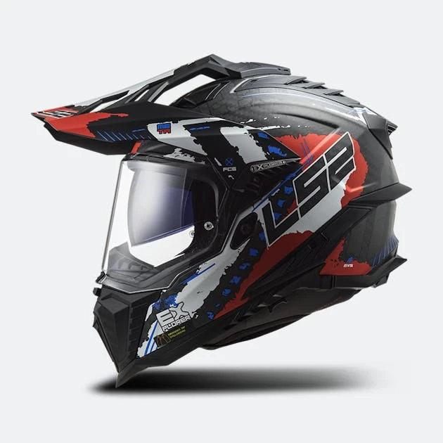 Casco Adventure LS2 MX701 C Explorer Extend Nero Opaco-Rosso 3 Casco Adventure LS2 MX701 C Explorer Extend Nero Opaco-Rosso - immagine 3