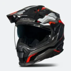 Casco Adventure Nexx X.WED2 COLUMBUS Rosso-Grigio