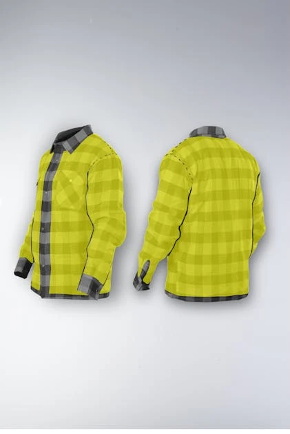 Camicia In Flanella Donna Course Aramide Nero-Bianco 15 Camicia In Flanella Donna Course Aramide Nero-Bianco - immagine 15