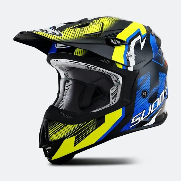 Casco Cross Suomy MR Jump Unleashed Blu-Rosso 2 Casco Cross Suomy MR Jump Unleashed Blu-Rosso - immagine 2