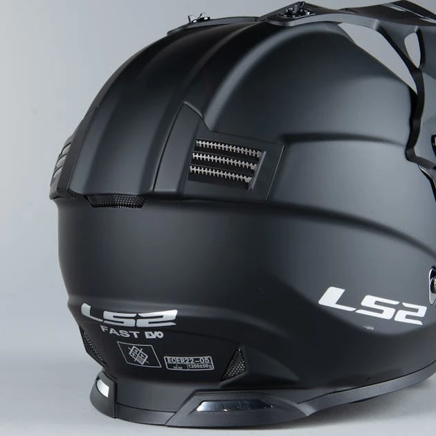 Casco Cross LS2 MX437 Fast Evo Nero 14 Casco Cross LS2 MX437 Fast Evo Nero - immagine 14