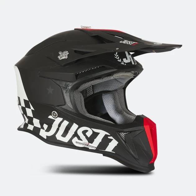 Casco Cross Just1 J18 Mips Old School Nero 3 Casco Cross Just1 J18 Mips Old School Nero - immagine 3