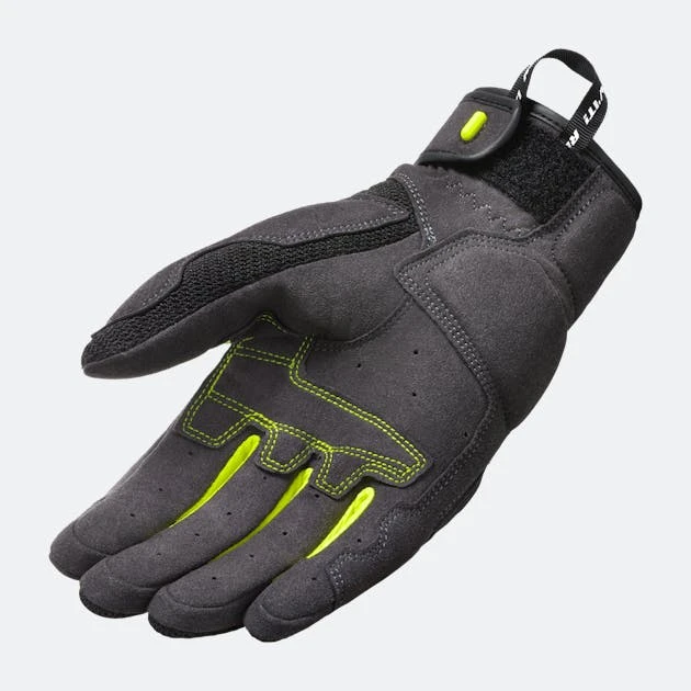 Guanti Moto Rev'it! Volcano Nero-Giallo Neon 2 Guanti Moto Rev'it! Volcano Nero-Giallo Neon - immagine 2