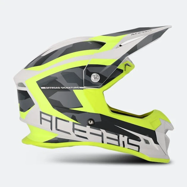 Casco Cross Acerbis Profile 4 Giallo-Bianco 5 Casco Cross Acerbis Profile 4 Giallo-Bianco - immagine 5