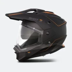 Casco Adventure Shot Trek Rally Nero-Arancio