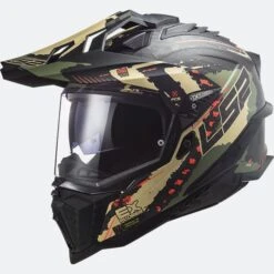 Casco Adventure LS2 MX701 C Explorer Extend Verde Militare Opaco