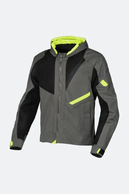 Giacca Moto Macna Farrow Verde-Nero 1 Giacca Moto Macna Farrow Verde-Nero