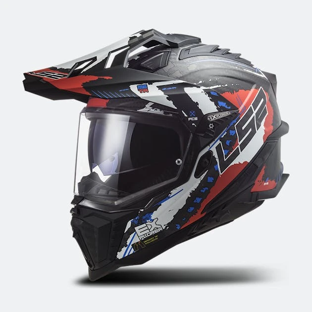 Casco Adventure LS2 MX701 C Explorer Extend Nero Opaco-Rosso 1 Casco Adventure LS2 MX701 C Explorer Extend Nero Opaco-Rosso