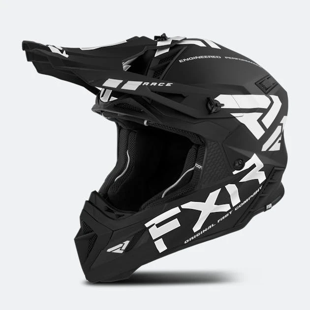 Casco Cross FXR Helium Race Div Nero-Bianco 1 Casco Cross FXR Helium Race Div Nero-Bianco