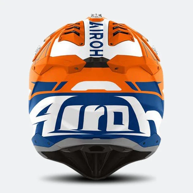 Casco Cross AIROH Aviator 3 Spin Arancio Fluo Opaco 2 Casco Cross AIROH Aviator 3 Spin Arancio Fluo Opaco - immagine 2