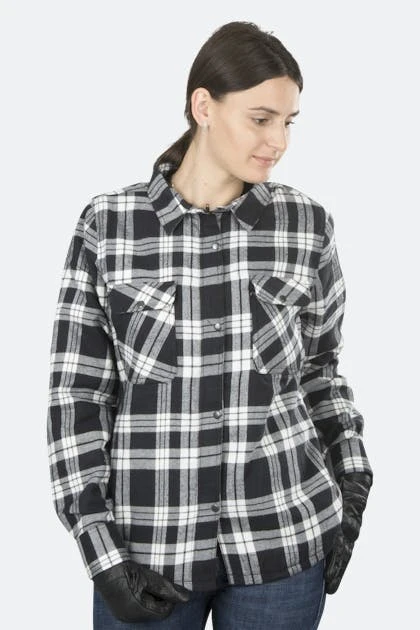 Camicia Donna Course Rinforzata In Aramide Nero-Bianco 1 Camicia Donna Course Rinforzata In Aramide Nero-Bianco