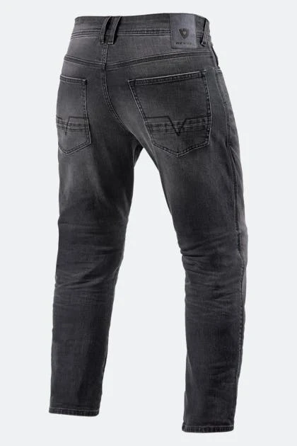 Jeans Moto Rev’it! Detroit 2 TF Grigio Medio Slavato 2 Jeans Moto Rev’it! Detroit 2 TF Grigio Medio Slavato - immagine 2