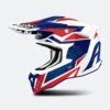 Casco Cross Airoh Strycker Ax Blu-Rosso
