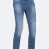 Jeans Moto Richa Second Skin Corti Slavati Blu