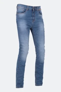 Jeans Moto Richa Second Skin Corti Slavati Blu