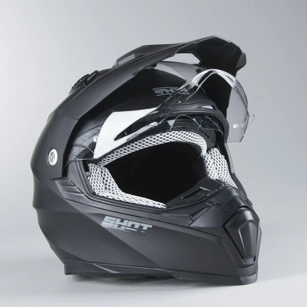 Casco Adventure Shot Ranger Solid Nero Opaco 2 Casco Adventure Shot Ranger Solid Nero Opaco - immagine 2