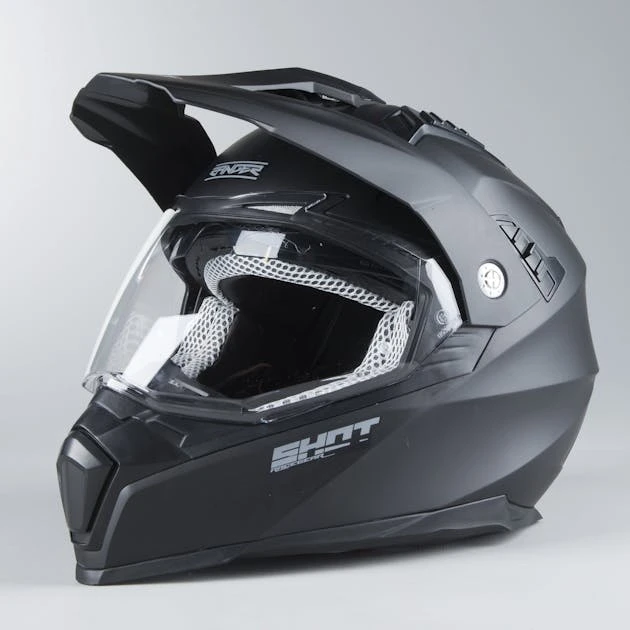 Casco Adventure Shot Ranger Solid Nero Opaco 8 Casco Adventure Shot Ranger Solid Nero Opaco - immagine 8