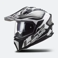 Casco Adventure LS2 MX701 Explorer Alter Nero-Bianco