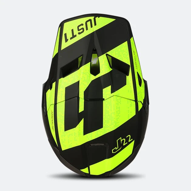 Casco Cross Just1 J22 Adrenaline Nero-Giallo Fluo 5 Casco Cross Just1 J22 Adrenaline Nero-Giallo Fluo - immagine 5