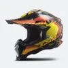 Casco Cross LS2 MX700 Subverter Arched Nero-Giallo-Rosso