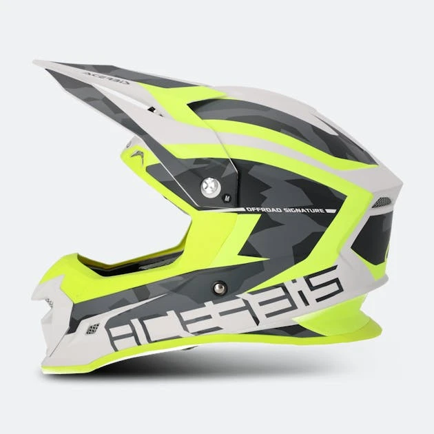 Casco Cross Acerbis Profile 4 Giallo-Bianco 3 Casco Cross Acerbis Profile 4 Giallo-Bianco - immagine 3