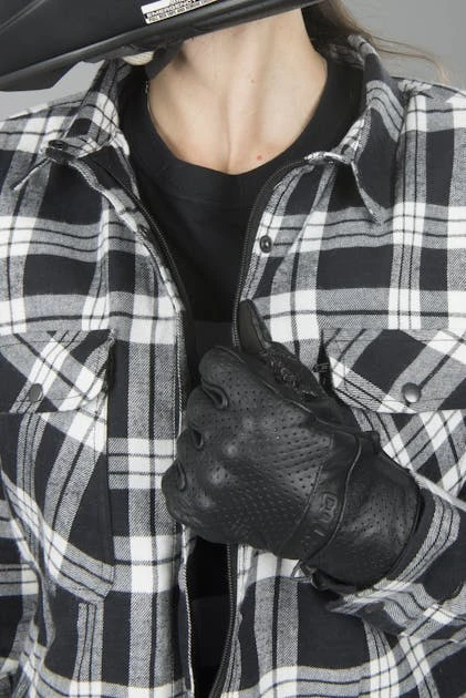 Camicia Donna Course Rinforzata In Aramide Nero-Bianco 13 Camicia Donna Course Rinforzata In Aramide Nero-Bianco - immagine 13