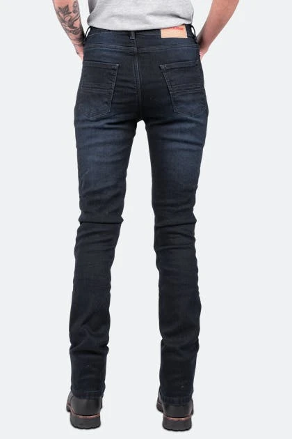 Jeans Moto Donna Course Burnout Rinforzati In Aramide Slim Fit Blu Scuro 3 Jeans Moto Donna Course Burnout Rinforzati In Aramide Slim Fit Blu Scuro - immagine 3