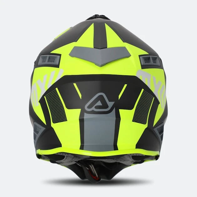 Casco Cross Acerbis X-Track Nero-Giallo Fluo 4 Casco Cross Acerbis X-Track Nero-Giallo Fluo - immagine 4