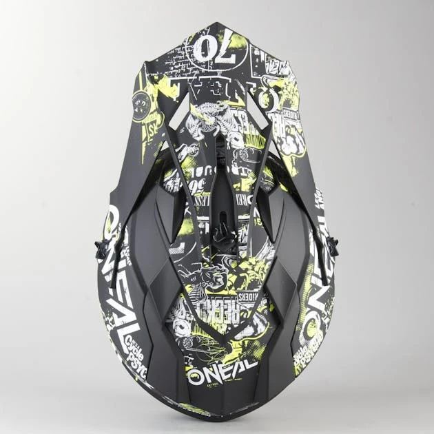 Casco Cross Bambino O'Neal 2-Series Attack Nero-Giallo Neon 17 Casco Cross Bambino O'Neal 2-Series Attack Nero-Giallo Neon - immagine 17