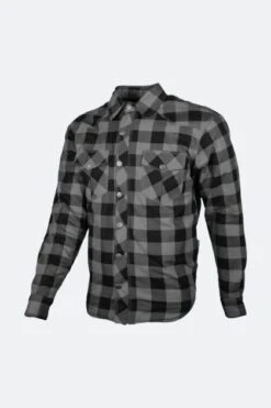 Camicia In Flanella GMS Jaguar Nero-Grigio