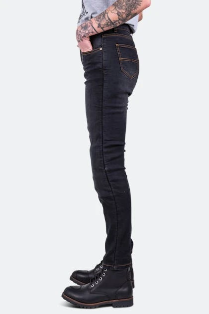 Jeans Moto Donna Course Lara Slim Fit Neri 2 Jeans Moto Donna Course Lara Slim Fit Neri - immagine 2