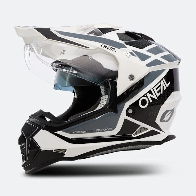 Casco Adventure O'Neal Sierra R Bianco-Nero-Grigio 2 Casco Adventure O'Neal Sierra R Bianco-Nero-Grigio - immagine 2