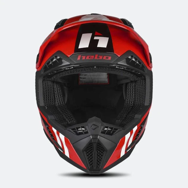 Casco Cross Hebo Heritage Rosso 2 Casco Cross Hebo Heritage Rosso - immagine 2