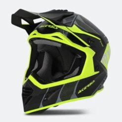 Casco Cross Acerbis X-Track Nero-Giallo Fluo