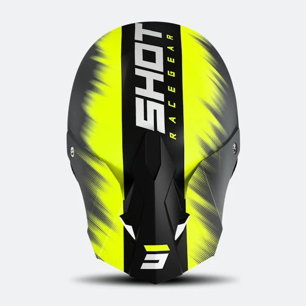 Casco Cross Shot Furious Versus Giallo Neon 3 Casco Cross Shot Furious Versus Giallo Neon - immagine 3