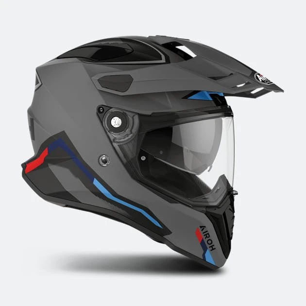 Casco Adventure AIROH Commander Factor Antracite Opaco 2 Casco Adventure AIROH Commander Factor Antracite Opaco - immagine 2