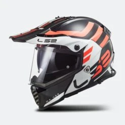 Casco Adventure LS2 MX436 Pioneer Evo Adventurer Nero-Bianco