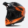 Casco Cross Acerbis Steel Carbon Arancio-Nero