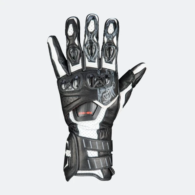 Guanti Moto IXS Sport RS-200 3.0 Bianco-Nero 1 Guanti Moto IXS Sport RS-200 3.0 Bianco-Nero