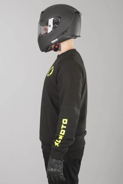 Felpa XLMOTO Rinforzata In Aramide Nero-Giallo 3 Felpa XLMOTO Rinforzata In Aramide Nero-Giallo - immagine 3