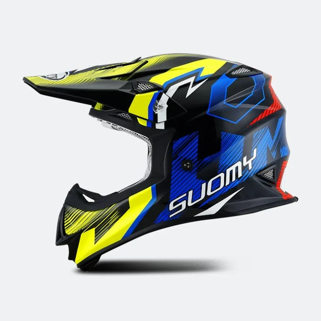 Casco Cross Suomy MR Jump Unleashed Blu-Rosso 1 Casco Cross Suomy MR Jump Unleashed Blu-Rosso
