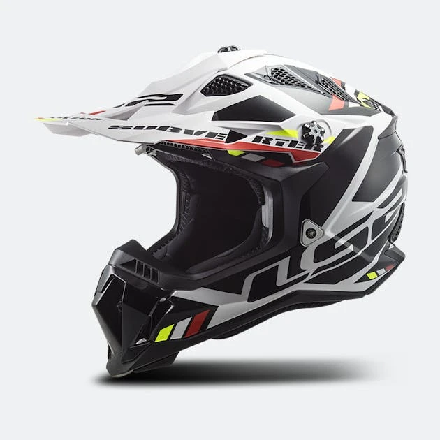 Casco Cross LS2 MX700 Subverter Stomp Bianco-Nero 1 Casco Cross LS2 MX700 Subverter Stomp Bianco-Nero