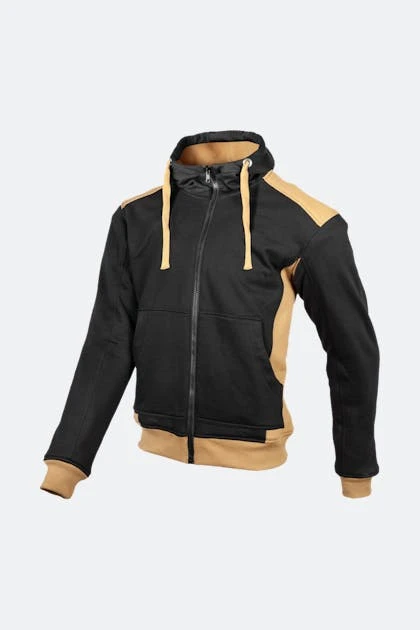 Felpa Moto GMS Grizzly Nero-Beige 1 Felpa Moto GMS Grizzly Nero-Beige