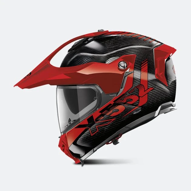 Casco Adventure X-lite X-552 Ultra Carbon Hillside N-COM Rosso 11 2 Casco Adventure X-lite X-552 Ultra Carbon Hillside N-COM Rosso 11 - immagine 2