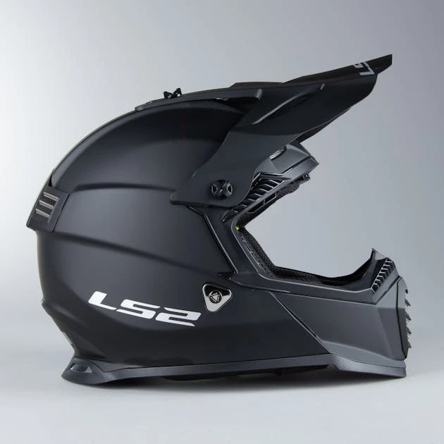 Casco Cross LS2 MX437 Fast Evo Nero 2 Casco Cross LS2 MX437 Fast Evo Nero - immagine 2