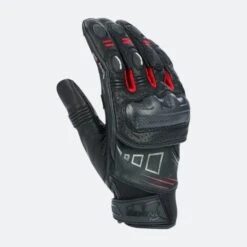 Guanti Moto Bering Razzer Nero-Bianco-Rosso