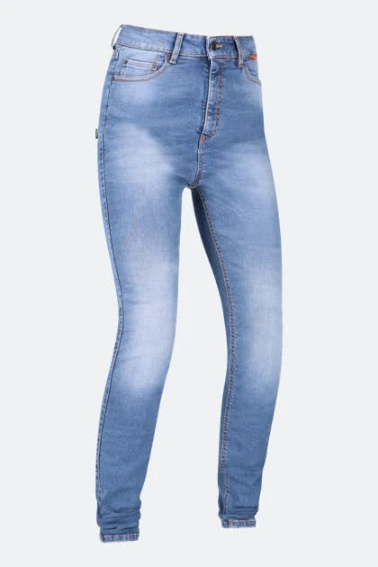 Jeans Moto Donna Richa Second Skin Slavati Blu 1 Jeans Moto Donna Richa Second Skin Slavati Blu